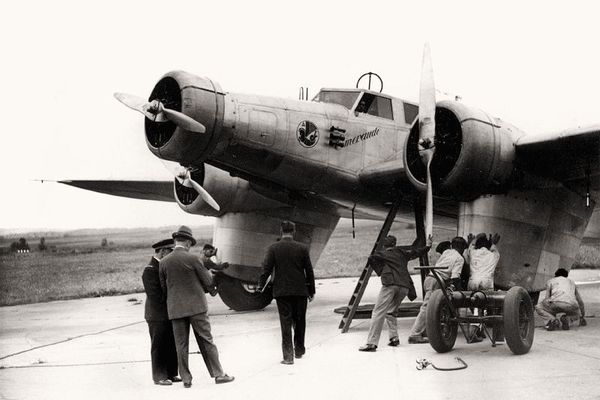 Le Dewoitine D.322 Émeraude, l'appareil était un trimoteur de transport pour huit passagers construit en 1933