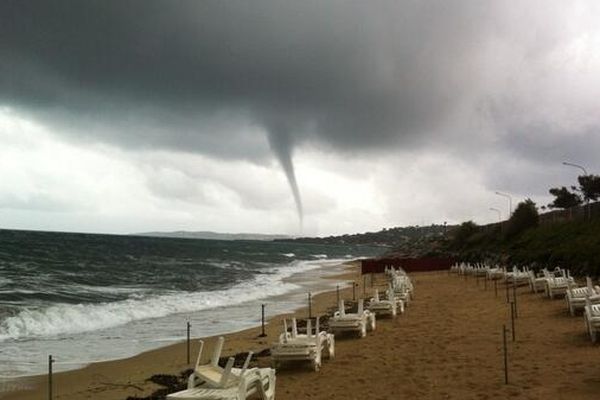 Cette photo a été prise samedi matin de la plage des éléphants de Sainte-Maxime