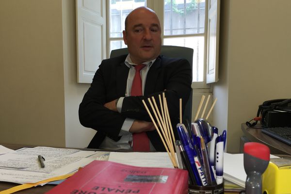 Le procureur de la République, Nicolas Bessone, au Palais de justice de Bastia, le 21 avril 2016.