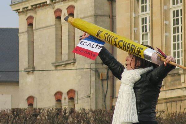 Ils sont Charlie, ils ont participé à ce jour historique. (Photo prise à Compiègne)