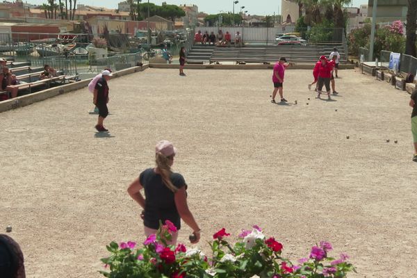 Palavas (Hérault) - Douze nationalités sont représentées lors de cette compétition féminine de pétanque - juillet 2024.
.