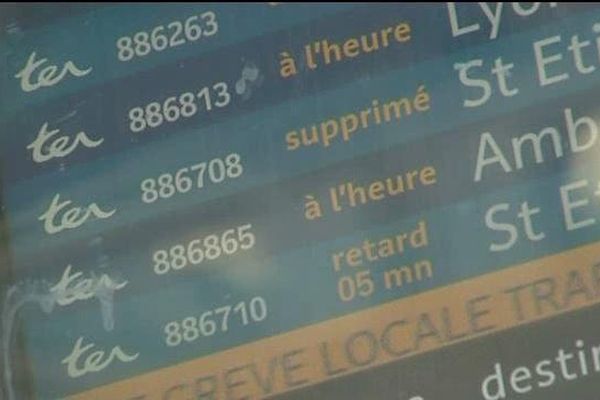 De nombreux trains annulés depuis 3 jours.