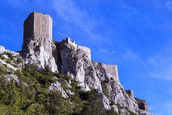 Le château cathare de Queribus dans l'Aude. Archives.