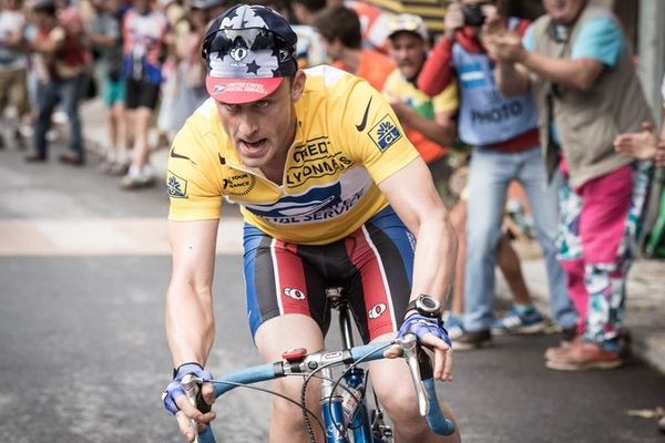 L'acteur Ben Foster saisissant de ressemblance dans le rôle de Lance Armstrong 