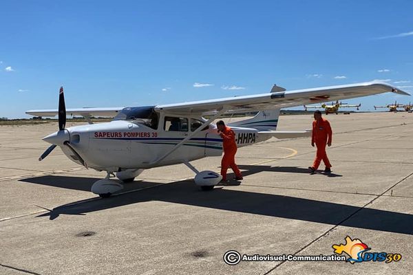 Horus, l'avion de reconnaissance du SDIS 30.