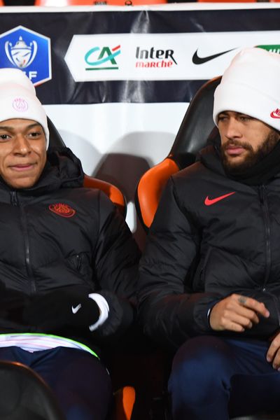 Archive, Kilian Mbappe et Neymar à Lorient 2020