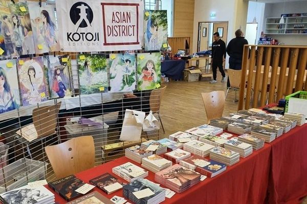 Stand de la maison d'édition lorraine Kotoji lors d'un salon