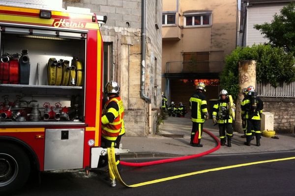 Un ancien cinéma a pris feu mercredi en fin d'après-midi 