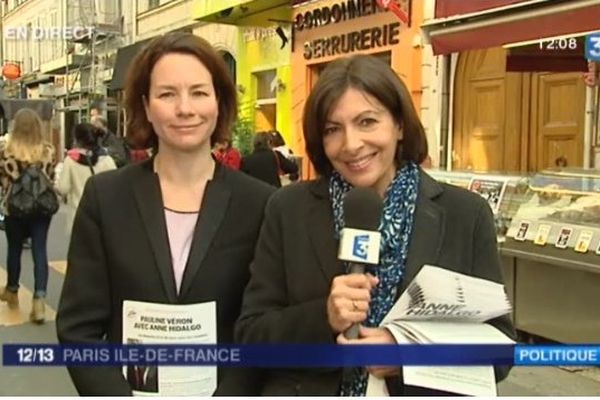 Anne Hidalgo invitée au 12/13 de France 3 Paris.