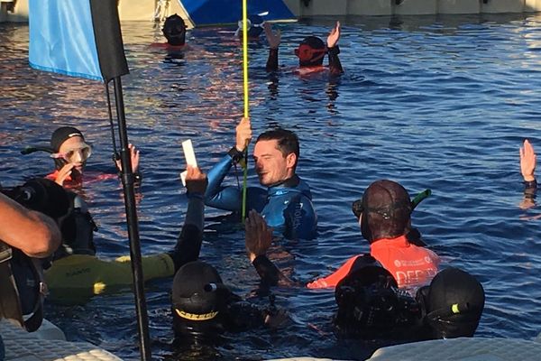 Arnaud Jerald a battu le record du monde d'apnée à poids constant bi-palmes en descendant à -108 mètres en mai dernier. Ce vendredi au mondial d'apnée de Villefranche-sur-Mer, il est descendu à - 115 m ! Portrait.