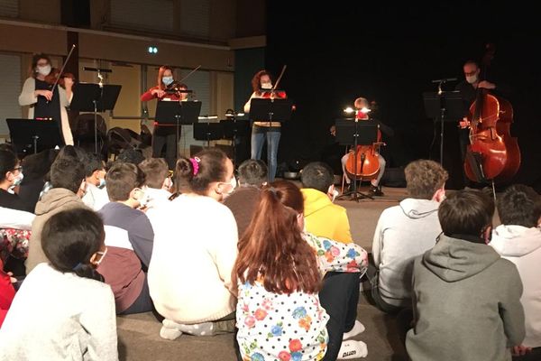 Les enfants choristes de Quetigny répètent avec l'Orchestre Dijon Bourgogne