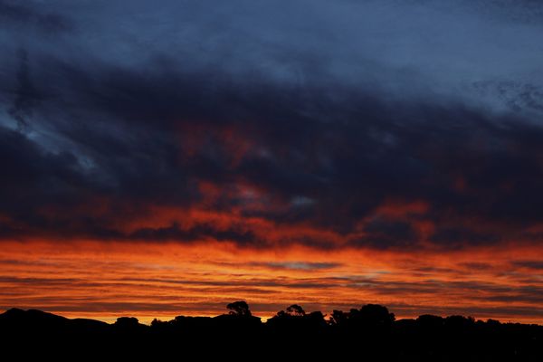 Un lever de soleil flambloyant.