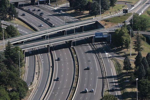 L'autoroute A6 au niveau d'Ecully (archives)