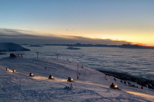 motoneiges à Chamrousse