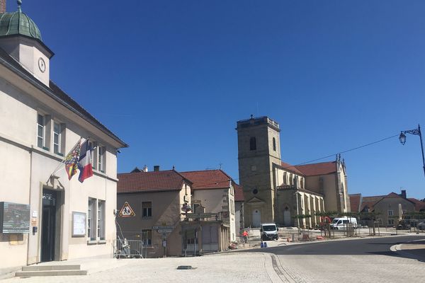 Le village de Saulx en  Haute-Saône