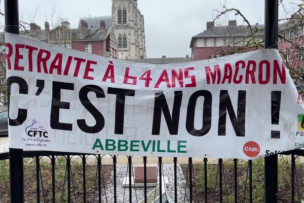 Mobilisation à Abbeville contre la réforme des retraites