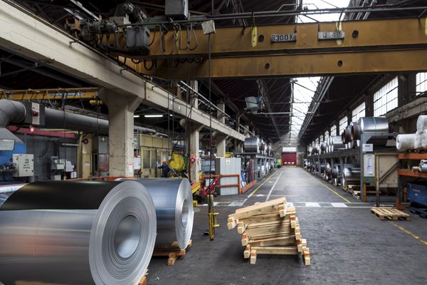 Les locaux de l'entreprise Alpine Aluminium, spécialisée dans la transformation de l'aluminium, en juillet 2015.