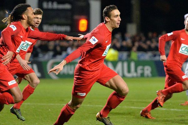 Le but du capitaine de Concarneau, Guillaume Jannez