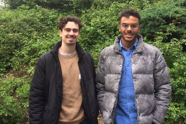 Mathis et Marius étaient ce jeudi 8 mai auprès des lycéens de Melle pour raconter leur périple auprès des Européens