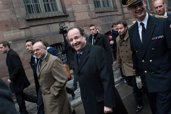 François Hollande à Strasbourg le 5 février