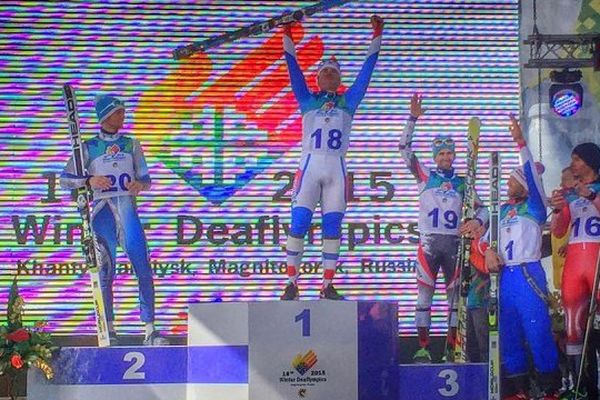 Le toulousain Nicolas Sarremejane sur la première marche du podium