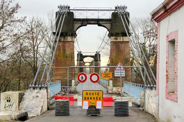 Le 15 janvier lors d'une opération de contrôle du pont de Coudol (Tarn-et-Garonne), un câble rompu a été découvert. 