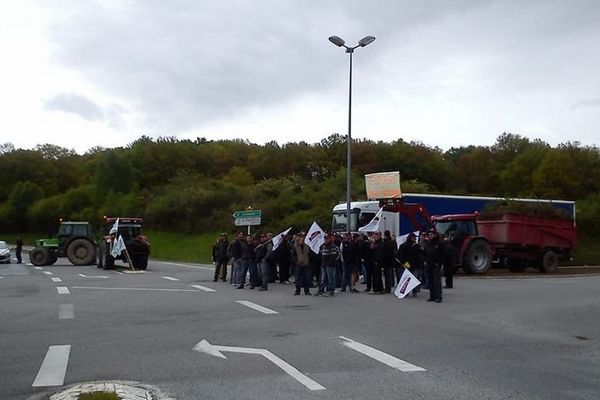 Aubusson, 28 mai 2013. Action syndicale de la FDSEA de la Creuse