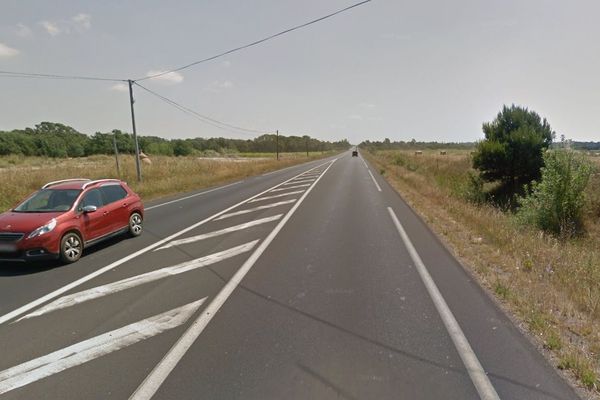 La femme a été retrouvée sur le bord de la route départementale 612 à Agde - novembre 2019