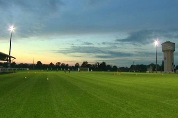 Gouzon à l'entraînement cette après-midi.