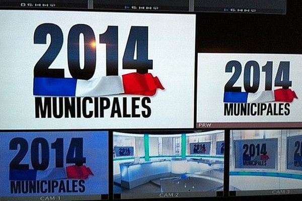 La régie de France 3 Languedoc-Roussillon à quelques heures de la soirée spéciale Municipales 2014.