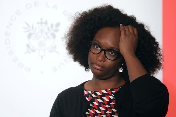 Sibeth Ndiaye, porte-parole du gouvernement, était en déplacement à Grenoble jeudi 23 mai, avant les élections européennes.