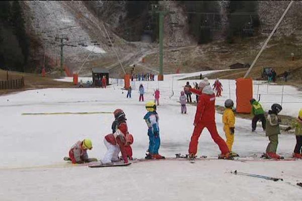 Une seule piste ouverte pour les débutants 