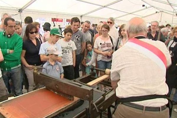 L'occasion pour des professionnels de l'imprimerie de montrer leur art au grand public
