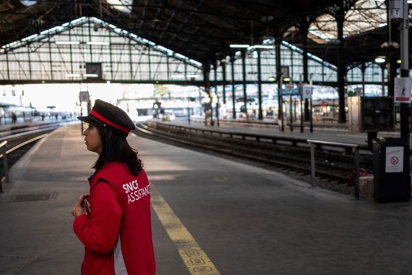 La gare Saint-Lazare, un jour de grève, le 19 avril 2018.