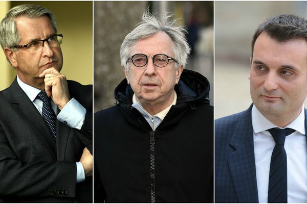 Philippe Richert, Jean-Pierre Masseret et Florian Philippot, têtes de liste lors des élections régionales de 2015 dans le Grand Est.