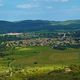 Vue de la ville de Poussan, située entre Montpellier et Sète dans l'Hérault, qui sera traversée par un viaduc ferroviaire à l'horizon 2030.