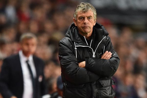 Christian Gourcuff lors du match contre l'OL début août 2017