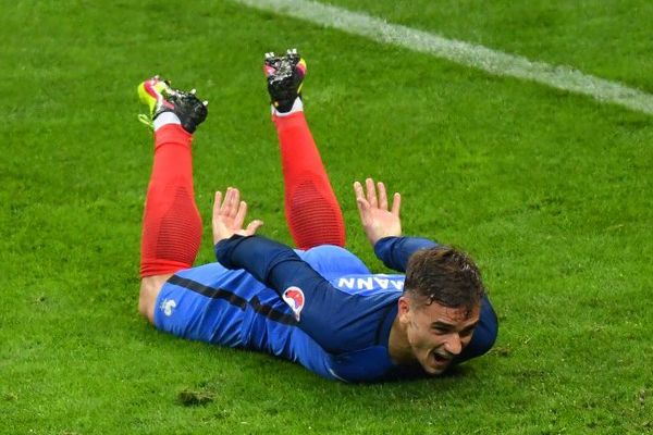 L'attaquant mâconnais Antoine Griezmann lors du match France-Islande dimanche 3 juillet 2016