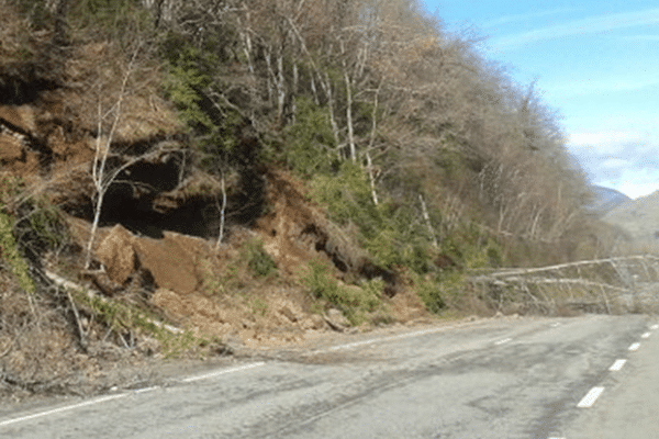 Encore un nouvel éboulement sur cet axe routier