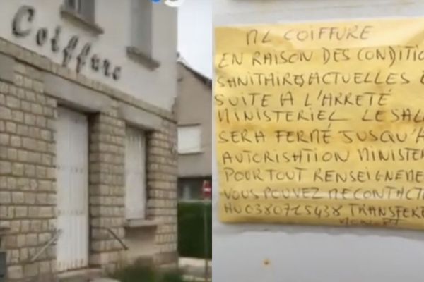 La crise sanitaire a engendré un arrêt de l'activité de Béatrice, artisan-coiffeur à Dijon