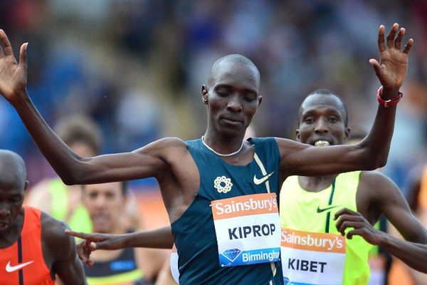 Asbel Kiprop au Diamond League Athletics en août 2014.