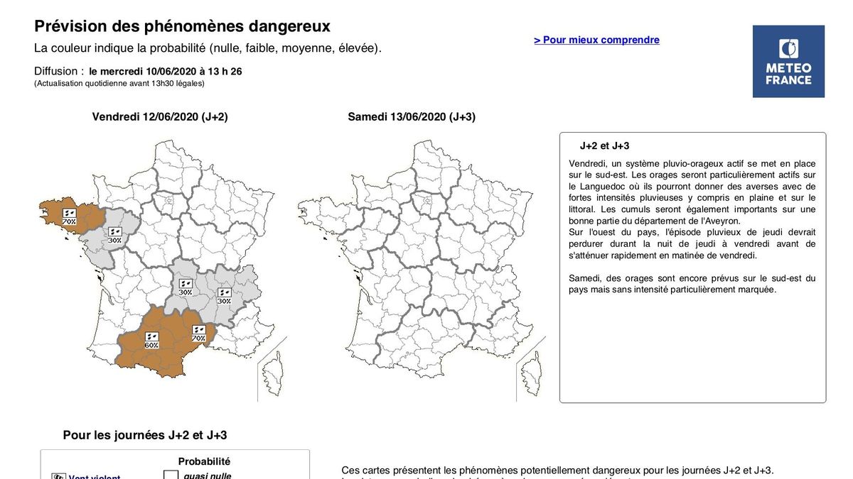 Toulouse Meteo France Prevoit Desormais Les Phenomenes Dangereux 7 Jours A L Avance