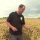Vincent Guyot, céréalier dans l'Aisne, étudie minutieusement ses épis de blé.