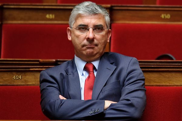 Gaëtan Gorce, dans l'hémicycle de l'Assemblée Nationale, lorsqu'il était député de la Nièvre (PS) - Archives - 13/07/2011 