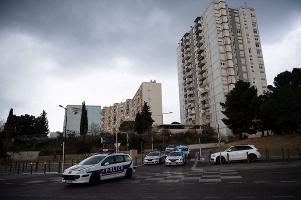 Opération anti-drogue à la cité des Oliviers à Marseille en 2020