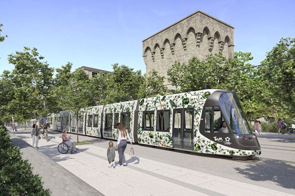 Le visuel des tramways de la future ligne 5 - illustration.