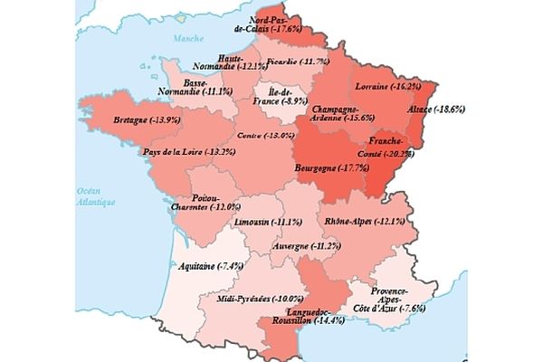 En Bourgogne, l’emploi intérimaire affiche un repli de 17,7% en mars 2013 par rapport à mars 2012. 