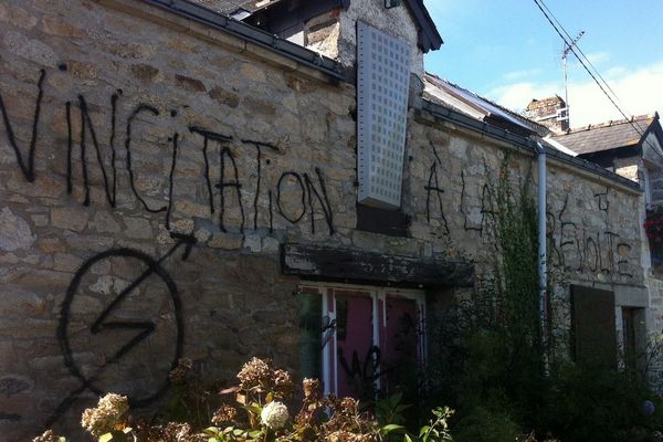 La maison évacuée ce vendredi 20 septembre 2013 à Notre-Dame-des-Landes