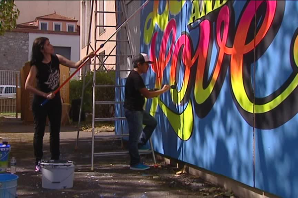 Une des réalisations, le 25/09/2016 à Lyon