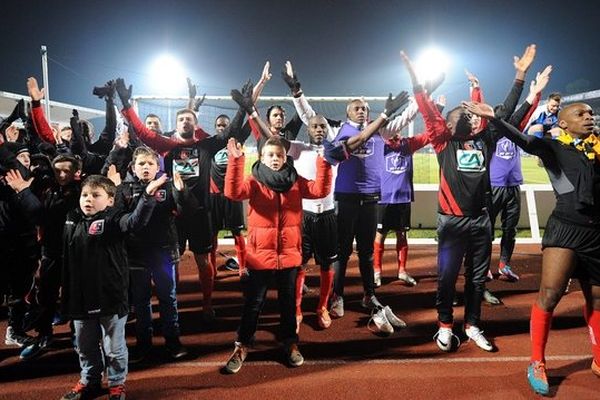 Boulogne après la victoire face à Quevilly.